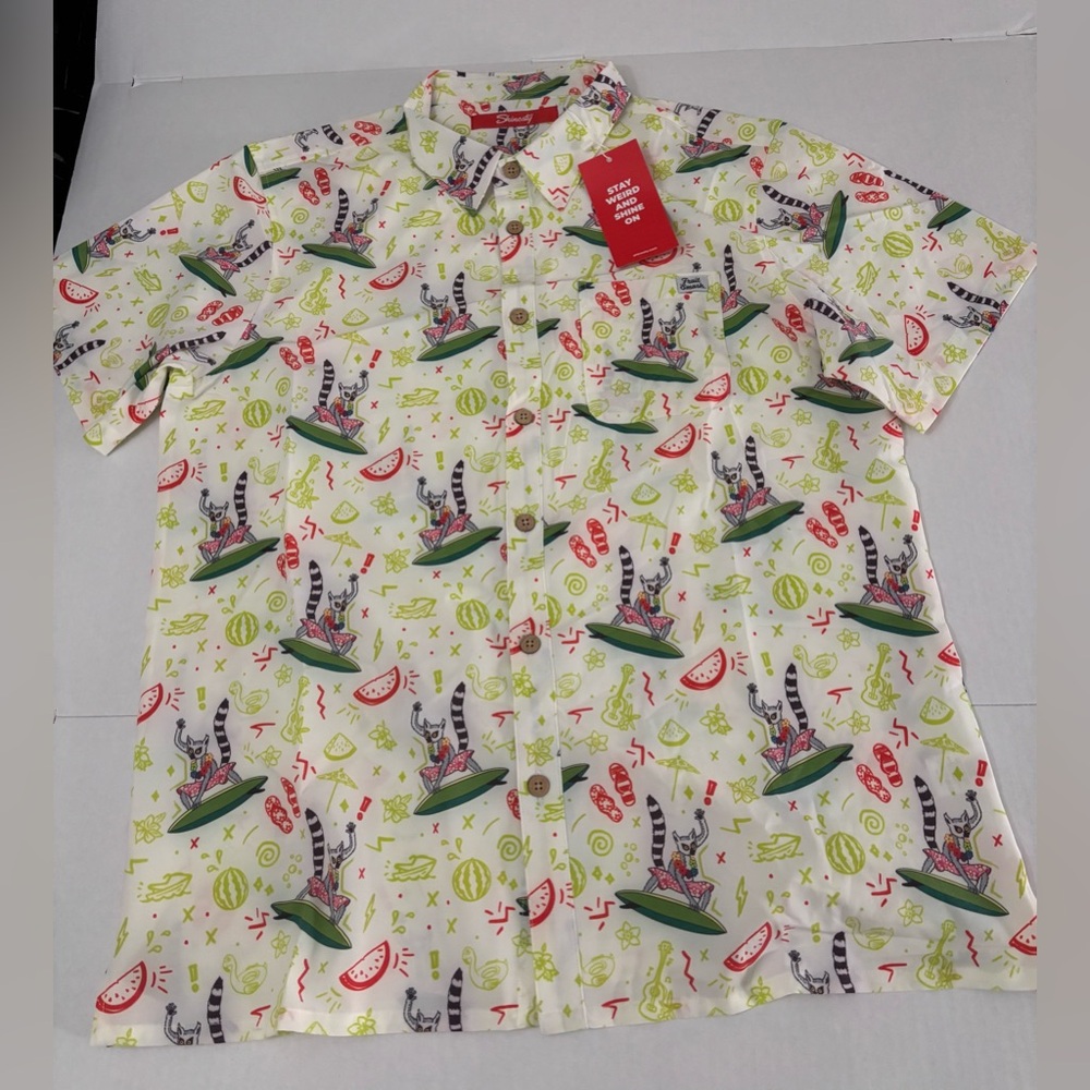 Shinesty Fruit Smash Button Down Hawaiian Shirt Size XL Men’s